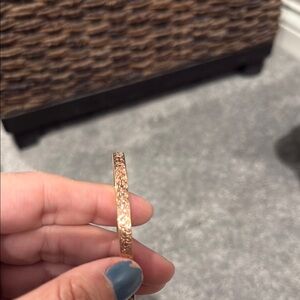Coach bangle Elegant Gold Textured Bangle